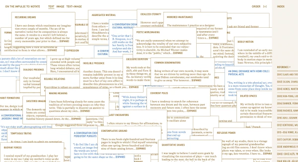 On the Impulse to Notate