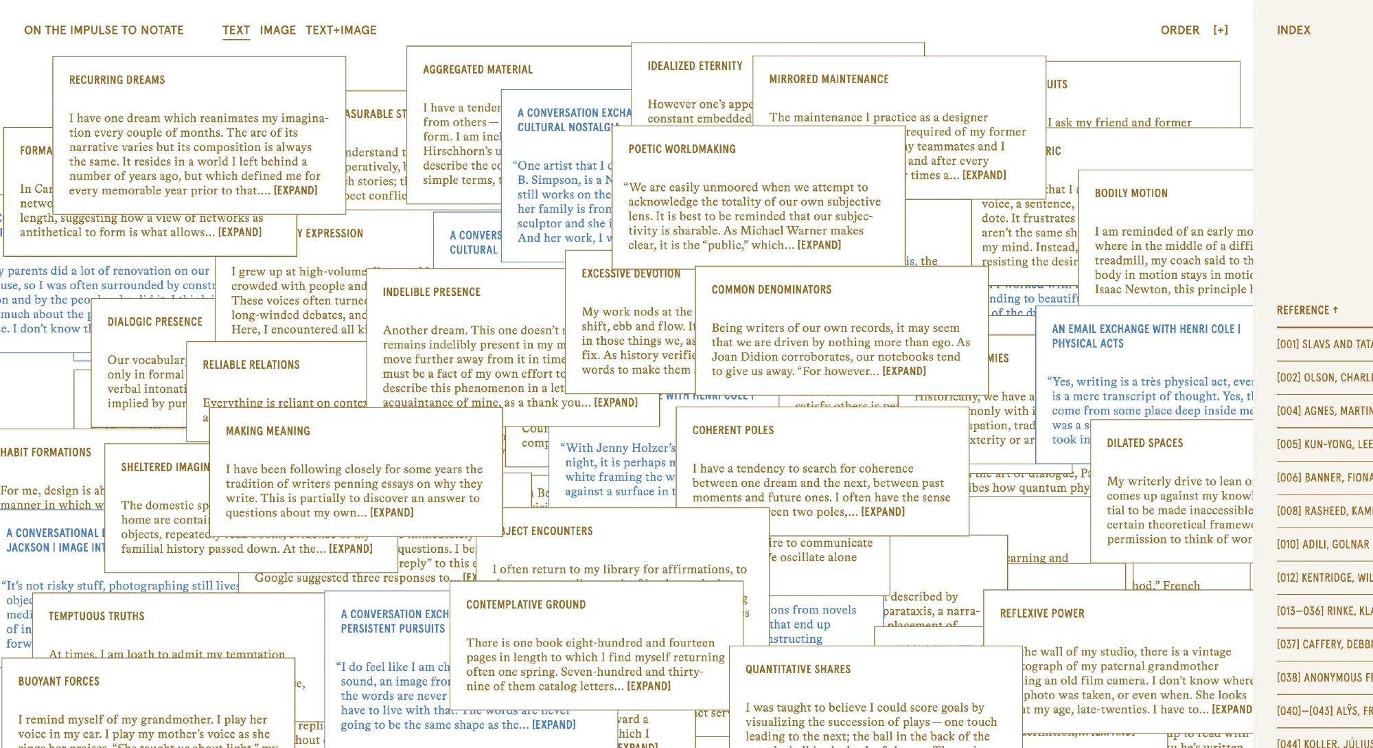 On the Impulse to Notate